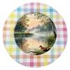 ROUND Digital Graphic Design HUNTERS AND FISHERMENS DELIGHT Lake Scene With Animals First Home Sublimation Decoupage PNG SVG Country Farmhouse Home Decor Wall Art Shelf Sitter Gift Crafters Delight - JAMsCraftCloset