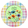 ROUND Digital Graphic Design LAZY DAYS OF SUMMER Green With Dragonfly Butterfly Bee Floral Wedding Gift First Home Sublimation Decoupage PNG SVG Country Farmhouse Home Decor Wall Art Shelf Sitter Gift Crafters Delight - JAMsCraftCloset