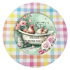 ROUND Digital Graphic Design WELCOME TO THE COOP 2 Rooster Floral Wedding Gift First Home Sublimation Decoupage PNG SVG Country Farmhouse Home Kitchen Decor Wall Art Shelf Sitter Gift Crafters Delight - JAMsCraftCloset