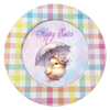 ROUND DIGITAL Graphic Design CHICK WITH UMBRELLA - HAPPY EASTER Sublimation PNG SVG Country Farmhouse Home Decor Sign Shelf Sitter Wall Art Decor Wreath EASTER Design Gift Crafters Delight