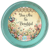 ROUND Digital Graphic Design YOU ARE SO BEAUTIFUL Wedding Gift First Home Sublimation Decoupage PNG SVG Country Farmhouse Home Decor Wall Art Shelf Sitter Gift Crafters Delight - JAMsCraftCloset