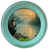 ROUND Digital Graphic Design FISHERMEN - TRANQUIL AND SERENE MAN FISHING Decor Lake Scene With Animals First Home Sublimation Decoupage PNG SVG Country Farmhouse Home Decor Wall Art Shelf Sitter Gift Crafters Delight - JAMsCraftCloset