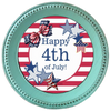 ROUND Digital Graphic Design PATRIOTIC HAPPY 4TH - DESIGN PNG-JPEG-PDF-SVG-Decoupage-Sublimation Design Graphic Country Farmhouse Home Decor HOLIDAY Decor Gift Crafters Delight - JAMsCraftCloset
