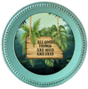 ROUND Digital Graphic Design ALL GOOD THINGS ARE WILD AND FREE Wedding Gift First Home Sublimation Decoupage PNG SVG Country Farmhouse Home Decor Wall Art Shelf Sitter Gift Crafters Delight - JAMsCraftCloset