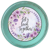 ROUND Digital Graphic Design Purple Lilac Lavender Floral - Wedding Gift KITCHEN DECOR Sublimation Decoupage PNG SVG PDF JPEG Country Farmhouse Home Decor Gift Crafters Delight - JAMsCraftCloset