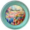 ROUND Digital Graphic Design BLOOMING HAPPINESS - TULIPS Wedding Gift First Home Sublimation PNG SVG Country Farmhouse Home Decor Wall Art Gift Crafters Delight - JAMsCraftCloset