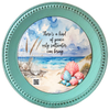 DIGITAL ROUND Graphic Design - KIND OF PEACE SALTWATER BRINGS - Beach Coastal Decor Wedding Gift HOME DECOR Sublimation Decoupage PNG SVG PDF JPEG Wall Art Shelf Sitter Gift Crafters Delight - JAMsCraftCloset