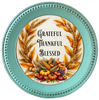 ROUND Digital Graphic Design - GRATEFUL THANKFUL BLESSED - Wedding Gift HOME DECOR Sublimation Decoupage PNG SVG PDF JPEG Country Farmhouse Wall Art Shelf Sitter Gift Crafters Delight - JAMsCraftCloset