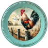 DIGITAL ROUND Graphic Design GOOD MORNING ROOSTER Sublimation Decoupage PNG SVG Country Farmhouse Home Decor KITCHEN Sign Shelf Sitter Wall Art Decor Wreath Design Gift Crafters Delight - JAMsCraftCloset