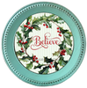 ROUND Digital Graphic Design &nbsp;Merry Christmas Holly Berries Yellow Background - CHRISTMAS DESIGN PNG-JPEG-PDF-SVG-Decoupage-Sublimation Design Graphic Country Farmhouse Home Decor HOLIDAY Decor Gift Crafters Delight - JAMsCraftCloset