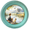 ROUND Digital Graphic Design PERFECT SUMMER DAY Little Boy and Dog Fishing First Home Sublimation Decoupage PNG SVG Country Farmhouse Home Decor Wall Art Shelf Sitter Gift Crafters Delight - JAMsCraftCloset