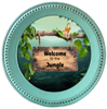 ROUND Digital Graphic Design WELCOME TO THE JUNGLE Wedding Gift First Home Sublimation Decoupage PNG SVG Country Farmhouse Home Decor Wall Art Shelf Sitter Gift Crafters Delight - JAMsCraftCloset