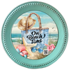 DIGITAL ROUND Graphic Design - ON BEACH TIME - Beach Coastal Decor Wedding Gift HOME DECOR Sublimation Decoupage PNG SVG PDF JPEG Wall Art Shelf Sitter Gift Crafters Delight - JAMsCraftCloset