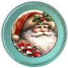 ROUND Digital Graphic Design &nbsp;SANTA FACE HOLLY POINSETTIAS - CHRISTMAS DESIGN PNG-JPEG-PDF-SVG-Decoupage-Sublimation Design Graphic Country Farmhouse Home Decor HOLIDAY Decor Gift Crafters Delight - JAMsCraftCloset