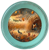 ROUND Digital Graphic Design HAPPY FALL - FOX BUNNIES and LEAVES Decor Lake Scene With Animals First Home Sublimation Decoupage PNG SVG Country Farmhouse Home Decor Wall Art Shelf Sitter Gift Crafters Delight - JAMsCraftCloset