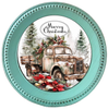 ROUND Digital Graphic Design &nbsp;MERRY CHRISTMAS OLD TRUCK - CHRISTMAS DESIGN PNG-JPEG-PDF-SVG-Decoupage-Sublimation Design Graphic Country Farmhouse Home Decor HOLIDAY Decor Gift Crafters Delight - JAMsCraftCloset