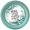 ROUND Digital Graphic Design - HOME IS MY HAPPY PLACE - Wedding Gift HOME DECOR Sublimation Decoupage PNG SVG PDF JPEG Country Farmhouse Wall Art Shelf Sitter Gift Crafters Delight - JAMsCraftCloset