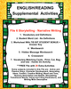 English Teacher Resource 6 STORYTELLING - NARRATIVE WRITING Supplemental Vocabulary Activities-Character Development-Creative Writing-Mood and Tone-Citing Illustrations-FREE Activities Included-FREE Activities Included - JAMsCraftCloset