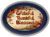 OVAL SHAPED Digital Graphic Design GRATEFUL THANKFUL BLESSED FALL THEME Sublimation Decoupage PNG SVG Farmhouse Country Home Cabin Wall Art &nbsp;Shelf Sitter Decor Gift Crafters Delight - JAMsCraftCloset