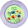 ROUND Digital Graphic Design LAZY DAYS OF SUMMER Green With Dragonfly Butterfly Bee Floral Wedding Gift First Home Sublimation Decoupage PNG SVG Country Farmhouse Home Decor Wall Art Shelf Sitter Gift Crafters Delight - JAMsCraftCloset