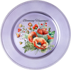 ROUND Digital Graphic Design BLOOMING HAPPINESS - POPPIES Wedding Gift First Home Sublimation PNG SVG Country Farmhouse Home Decor Wall Art Gift Crafters Delight - JAMsCraftCloset