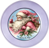 ROUND Digital Graphic Design SANTA - I AM ON MY WAY - &nbsp;CHRISTMAS DESIGN PNG-JPEG-PDF-SVG-Decoupage-Sublimation Design Graphic Country Farmhouse Home Decor HOLIDAY Decor Gift Crafters Delight - JAMsCraftCloset