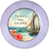 ROUND Digital Graphic Design - THE BEACH FIXES EVERYTHING - Wedding Gift HOME DECOR Sublimation Decoupage PNG SVG PDF JPEG BEACH THEME Country Farmhouse Wall Art Shelf Sitter Gift Crafters Delight - JAMsCraftCloset