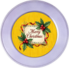 ROUND Digital Graphic Design &nbsp;Merry Christmas Holly Berries Yellow Background - CHRISTMAS DESIGN PNG-JPEG-PDF-SVG-Decoupage-Sublimation Design Graphic Country Farmhouse Home Decor HOLIDAY Decor Gift Crafters Delight - JAMsCraftCloset