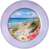 DIGITAL ROUND Graphic Design - HAPPIEST BY THE SEA - Beach Coastal Decor Wedding Gift HOME DECOR Sublimation Decoupage PNG SVG PDF JPEG Wall Art Shelf Sitter Gift Crafters Delight - JAMsCraftCloset