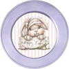 ROUND DIGITAL Graphic Design HAPPY EASTER BUNNY Sublimation PNG SVG Country Farmhouse Home Decor Sign Shelf Sitter Wall Art Decor Wreath EASTER Design Gift Crafters Delight - JAMsCraftCloset