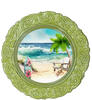 ROUND Digital Graphic Design BEACH SCENE 2 Sublimation PNG SVG Beach House Sign KITCHEN Wall Art Decor Wreath Design Gift Crafters Delight HAPPY CRAFTING {{ JAMsCraftCloset }}