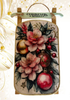 Sleigh Christmas FLORAL AND BULBS - CHRISTMAS SPIRIT Hand Painted Decoupaged Wooden Wall Art Home Holiday Decor - JAMsCraftCloset