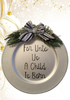 Dollar Tree Plastic Silver CHARGER PLATE Christmas Holiday Wall Art FOR UNTO US A CHILD IS BORN Handmade Gift Idea Crafters Delight - JAMsCraftCloset