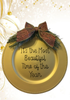 Dollar Tree Plastic GOLD CHARGER PLATE Christmas Holiday Wall Art IT'S THE MOST BEAUTIFUL TIME OF THE YEAR Handmade Gift Idea Crafters Delight - JAMsCraftCloset