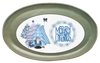 OVAL SHAPED Digital Graphic Design BLUE MERRY CHRISTMAS TREES AND SANTA Sublimation PNG SVG Christmas Decor ake House Sign Farmhouse Country Home Cabin Wall Art Decor Wreath Design Gift Crafters Delight - JAMsCraftCloset