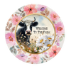 ROUND Digital Graphic Design WELCOME TO THE FARM Cow Dasies Wedding Gift First Home Sublimation Decoupage PNG SVG Country Farmhouse Home Kitchen Decor Wall Art Shelf Sitter Gift Crafters Delight - JAMsCraftCloset