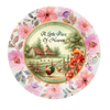ROUND Digital Graphic Design A LITTLE BIT OF HEAVEN Farm Chickens Wedding Gift First Home Sublimation Decoupage PNG SVG Country Farmhouse Home Kitchen Decor Wall Art Shelf Sitter Gift Crafters Delight - JAMsCraftCloset