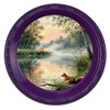 ROUND Digital Graphic Design HUNTERS AND FISHERMENS DELIGHT Lake Scene With Animals First Home Sublimation Decoupage PNG SVG Country Farmhouse Home Decor Wall Art Shelf Sitter Gift Crafters Delight - JAMsCraftCloset