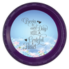 ROUND Digital Graphic Design - BEGIN EACH DAY WITH A GRATEFUL HEART - Wedding Gift HOME DECOR Sublimation Decoupage PNG SVG PDF JPEG Country Farmhouse Wall Art Shelf Sitter Gift Crafters Delight - JAMsCraftCloset