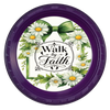 ROUND Digital Graphic Design - WALK BY FAITH DAISIES - Wedding Gift HOME DECOR Sublimation Decoupage PNG SVG PDF JPEG Country Farmhouse Wall Art Shelf Sitter Gift Crafters Delight - JAMsCraftCloset