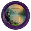 ROUND Digital Graphic Design FISHERMEN - TRANQUIL AND SERENE MAN FISHING Decor Lake Scene With Animals First Home Sublimation Decoupage PNG SVG Country Farmhouse Home Decor Wall Art Shelf Sitter Gift Crafters Delight - JAMsCraftCloset