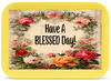 RECTANGLE SHAPED Digital Graphic Design VIBRANT FLORAL - HAVE A BLESSED DAY - PNG SVG Store or Shop Sign Farmhouse Country Home Cabin Wall Art Decor Gift Crafters Delight HAPPY CRAFTING - JAMsCraftCloset