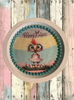 PLATE PLASTIC ROUND Decoupaged Hand Painted Upcycled Repurposed Wall Art CHICK AND EGGS - HAPPY EASTER Home Decor Spring Easter Wall Art Gift - JAMsCraftCloset