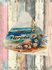 Antique West Virginia Roof Decoupaged BEAUTIFUL FLORIDA Beach Theme Handmade Wall Art Unique Beach Lake House Gift - JAMsCraftCloset