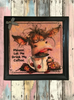 Wood Wall Art Plaque LET ME DRINK MY COFFEE Square Decoupaged Kitchen Home Decor Gift Idea Positive Saying - JAMsCraftCloset