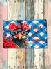 Antique Roof Slate Hand Painted DECOUPAGED - FLUENT IN FOWL LANGUAGE - WHIMSICAL HEN - Unique Country Farmhouse Wall Art Gift - JAMsCraftCloset