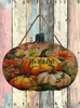 LARGE WOODEN PUMPKIN Handmade and Hand Painted Wall Art Shelf Sitter THANKFUL - PUMPKINS Decoupaged FALL Decor Gift Idea Door Decor Home Decor Unique - JAMsCraftCloset