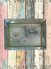 Galvanized Metal RECTANGLE TRAY Farmhouse Country Wall Art or Shelf Sitter JUST BREATHE Handmade Gift Idea &nbsp;- JAMsCraftCloset