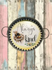 Galvanized Metal Round TRAY Farmhouse Country Shelf Sitter Wall Art ALWAYS BE KIND BEE DECOR Handmade Gift Idea &nbsp;- JAMsCraftCloset