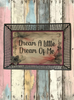 TRAY GRAY METAL Rectangle Decoupaged Hand Painted Upcycled Repurposed Wall Art DREAM A LITTLE DREAM OF ME Home Decor Decor LOVE Wall Art Gift - JAMsCraftCloset